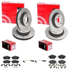 brembo BREMSSCHEIBEN + BEL&Auml;GE VORNE + HINTEN passend f&uuml;r MERCEDES R172 SLK SLC