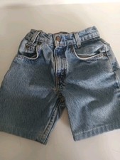Levis Jean Shorts Girls 7 Regular Blue Denim Bermuda Style Pockets