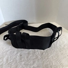 Medline Gait (Transfer) Belt Black-Adjustable MDT821203Black With Loops