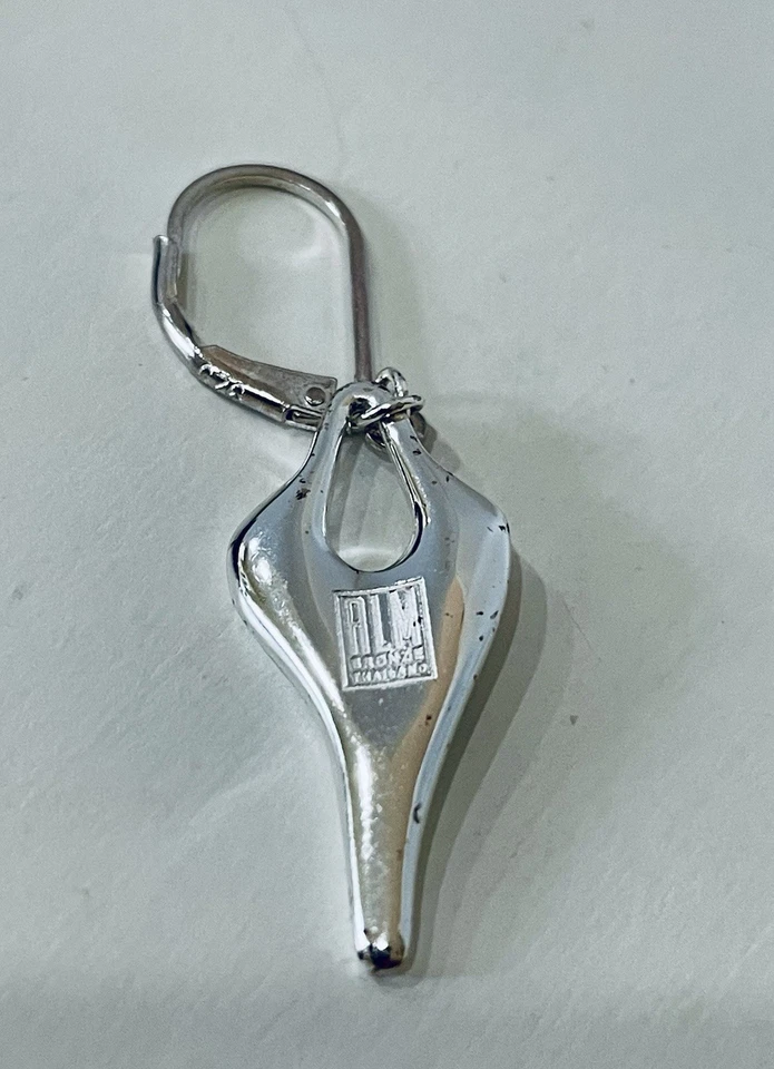 Pendientes Corazón Orgánicos Robert Lee Morris Bronce con Cierre .925 Foto 3 de 4