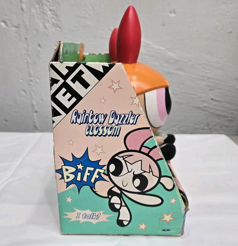 Powerpuff Girls Rainbow Dazzler Blossom Light Up Sound Trendmasters 2000 Glitter - Image 4 of 4