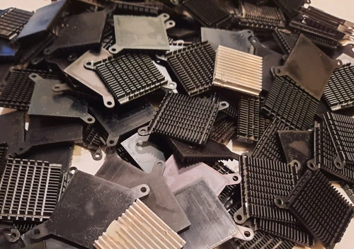 Mixed 3.8 lbs Scrap Aluminum Heat Sinks From thin clients - Passive Heat-Sink