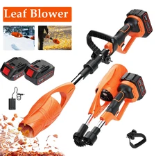 Leaf Blower Cordless Folding Blower For Lawn With 2 Batterys Snow Blower Garden