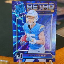 2024 Panini Donruss Rated Rookie Retro Ladd McConkey #5 Chargers NFL Football RC
