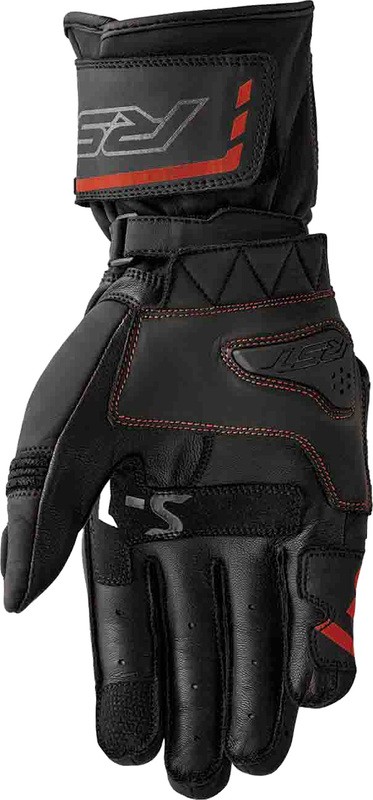 Gants RST S1 mod&egrave;le ventil&eacute; avec inserts rouge fluorescent