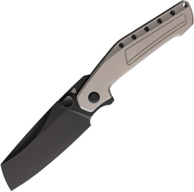 Tuya Knife Digger Framelock Gray Titanium Folding S90V Pocket Knife BPVDBHAG
