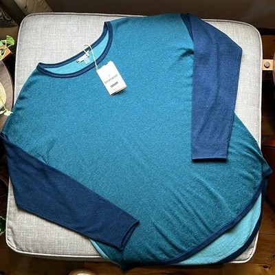 Smartwool Merino Wool Shadow Pine Color Block Sweater XL