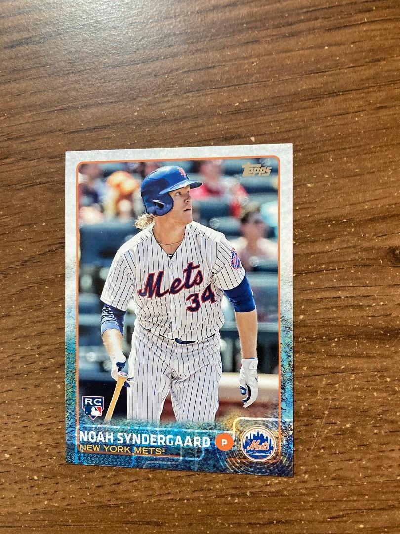 2015 Topps Update SP Photo Variation Noah Syndergaard (Batting) #US157