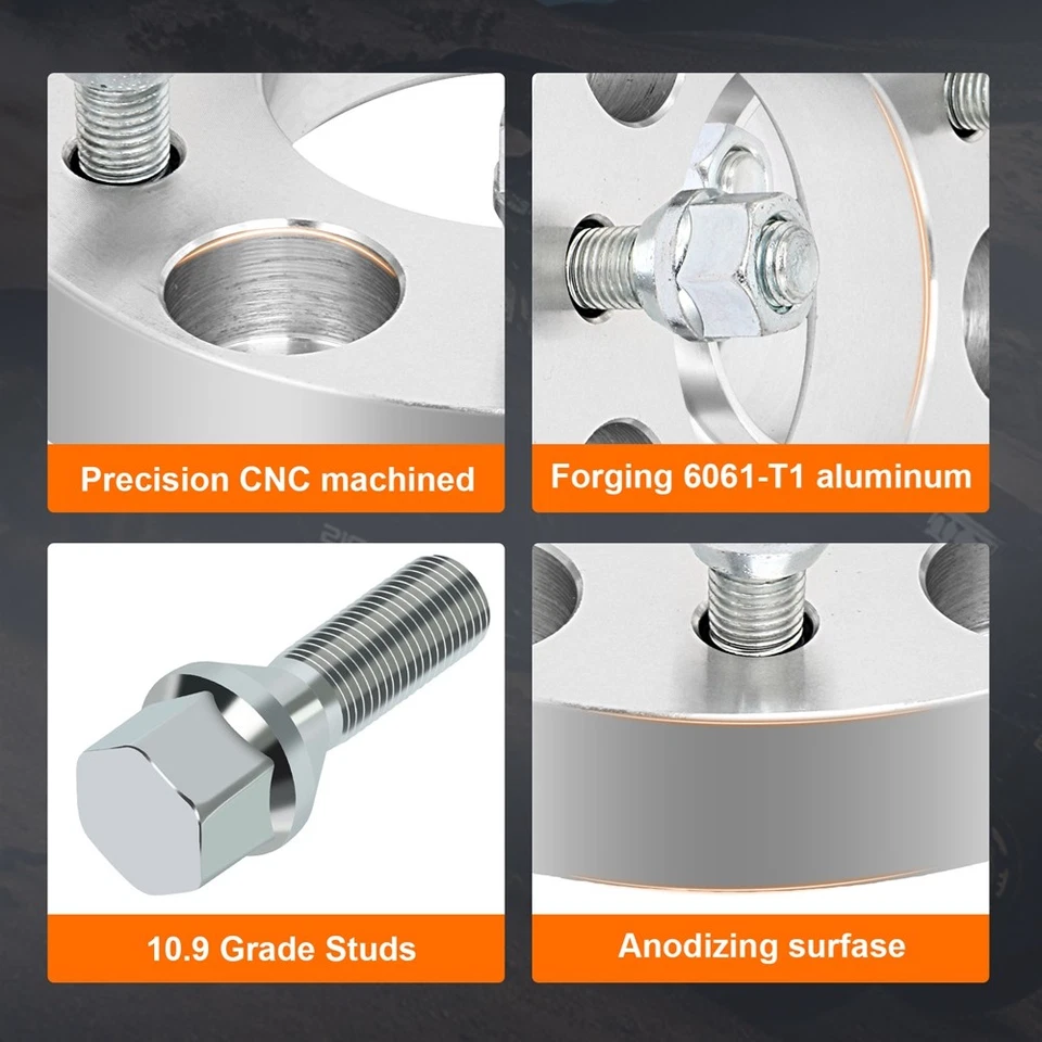 Колесные адаптеры 1 дюйм 5x4,75 подходят для Chevrolet S10 Camaro GMC Sonoma до 5x4,5 4 шт. - Изображение 3 из 4