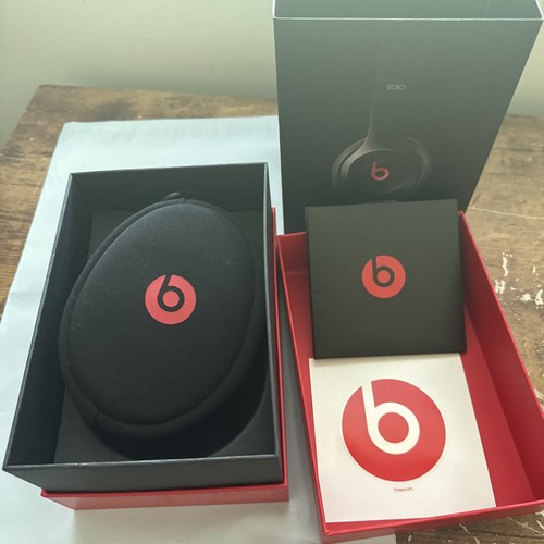 Beats by Dr Dre Solo 2 con cable B0518 negro 🚨Solo caja🚨 - Imagen 2 de 5