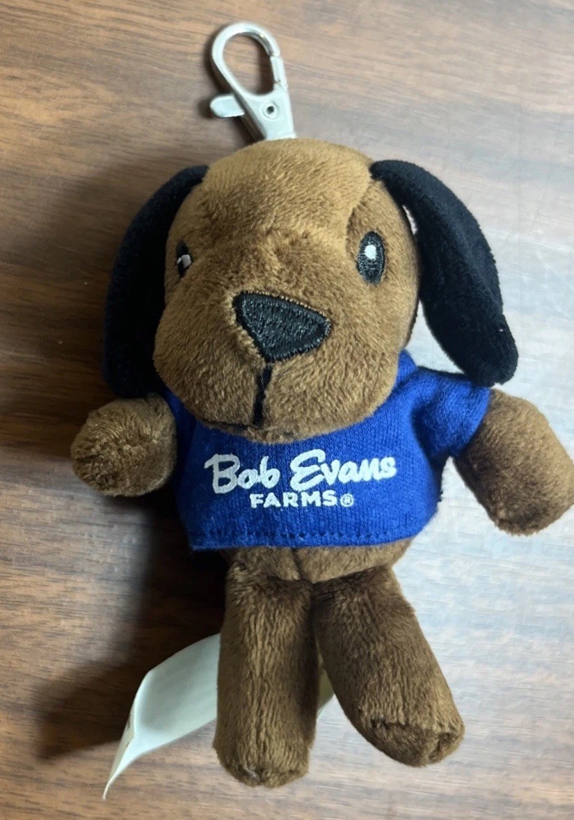 Bob Evans Farms Biscuit Puppy Dog Plush 4" Mini Chelsea Teddy Bear Co Key Chain