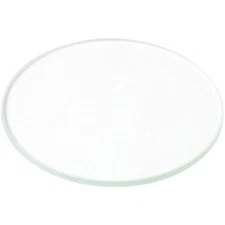 Plymor 3" Round, 3mm Thick Non-Beveled Clear Glass Circle