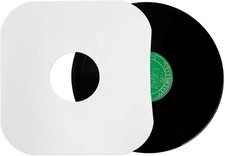12 Inches Vinyl Record Inner Paper Sleeves Anti-Static White Kraft Paper 20 Pack