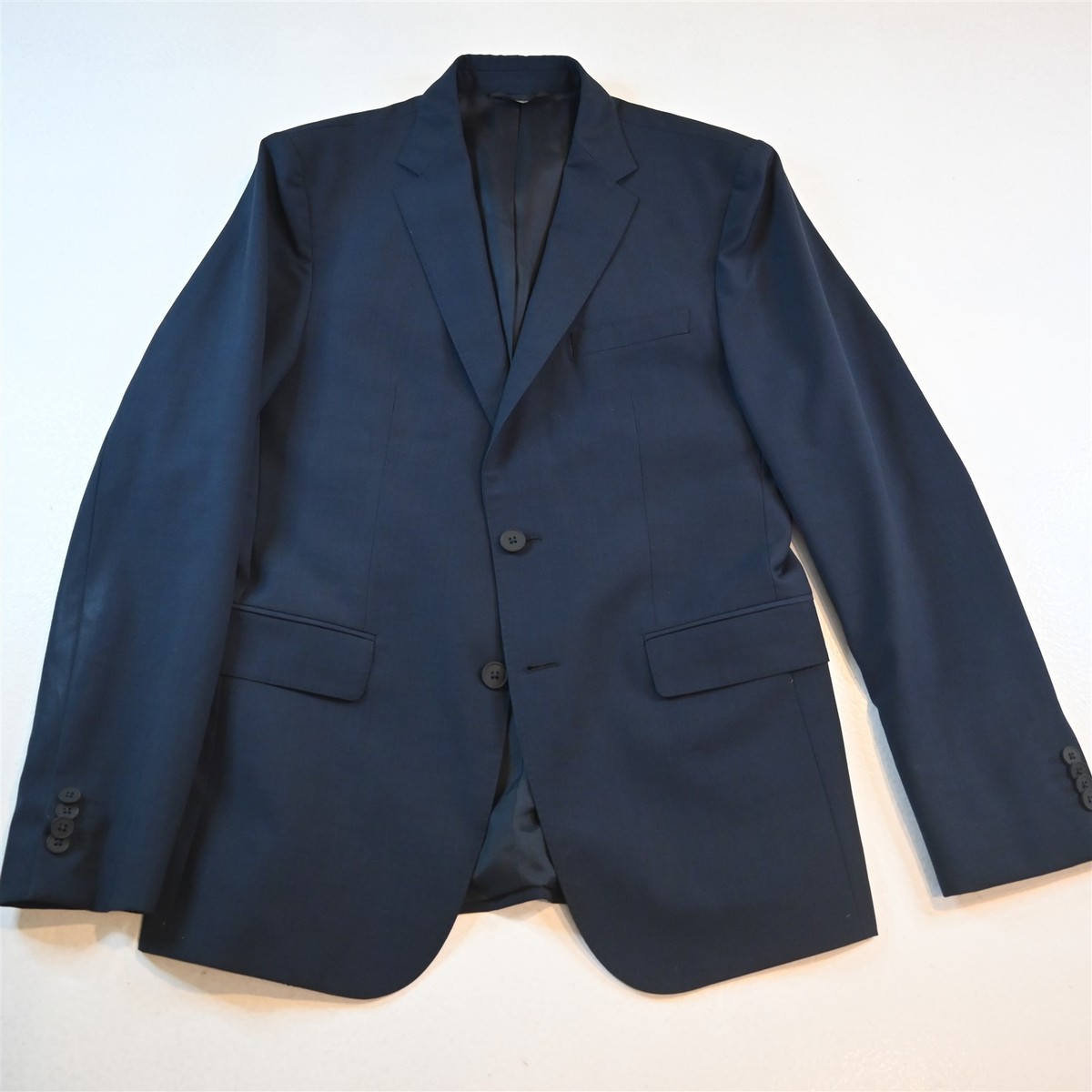 Hugo Boss 38R Navy Colombo Nestro Byte Soft Shoulder Blazer Jacket 