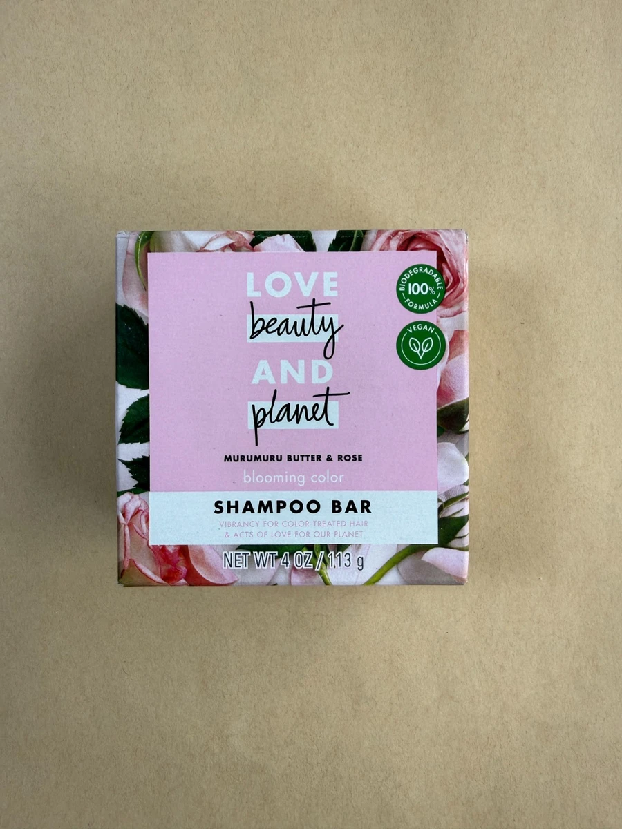 Love Beauty And Planet Murumuru Butter & Rose Shampoo Bar, 4 Oz - Pack of 6