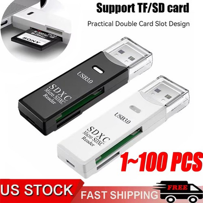 #ad USB3.0 SD Card Reader for PC Micro SD Card to USB Adapter for Camera MemoryC lot $160.89
