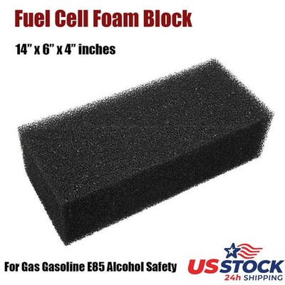 Fuel Cell Foam Block, 14x4x6'' inch Anti-Slosh Safety Foam Tank Baffle Insert