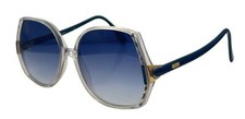 Vintage Silhouette M1708 Blue Translucent Sunglasses Austria W/ NEW LENSES