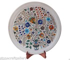 Marble Plate Inlay Work Stone Pietra Dura Handmade Home Decor & Gift