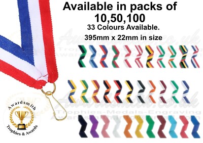Medaillenbänder im 10er,50er,100er Pack. Lieferbar in 33 Farben Top Preis-Leistungs-Verhältnis!!!!