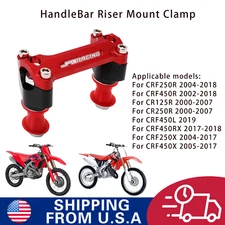 Handlebar Risers 1 1/8" Handlebar Mount Clamp for CRF250R CRF450R CR125R CRF450L