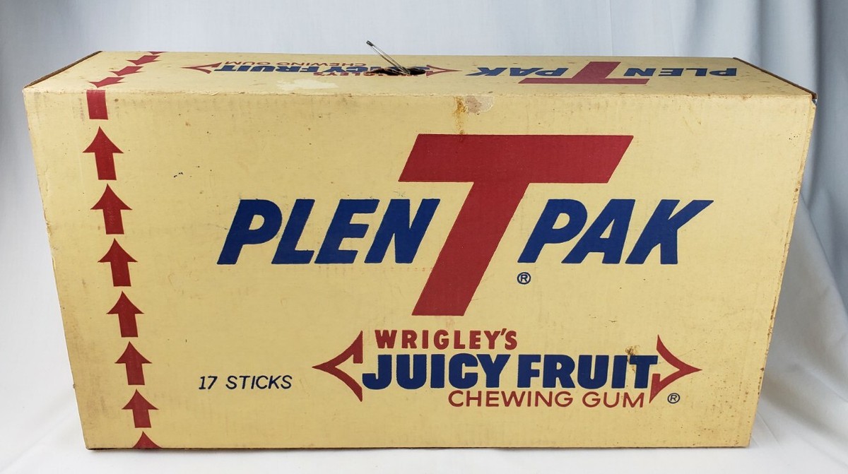 Vintage Wrigley's Juicy Fruit Chewing Gum Store Display Box
