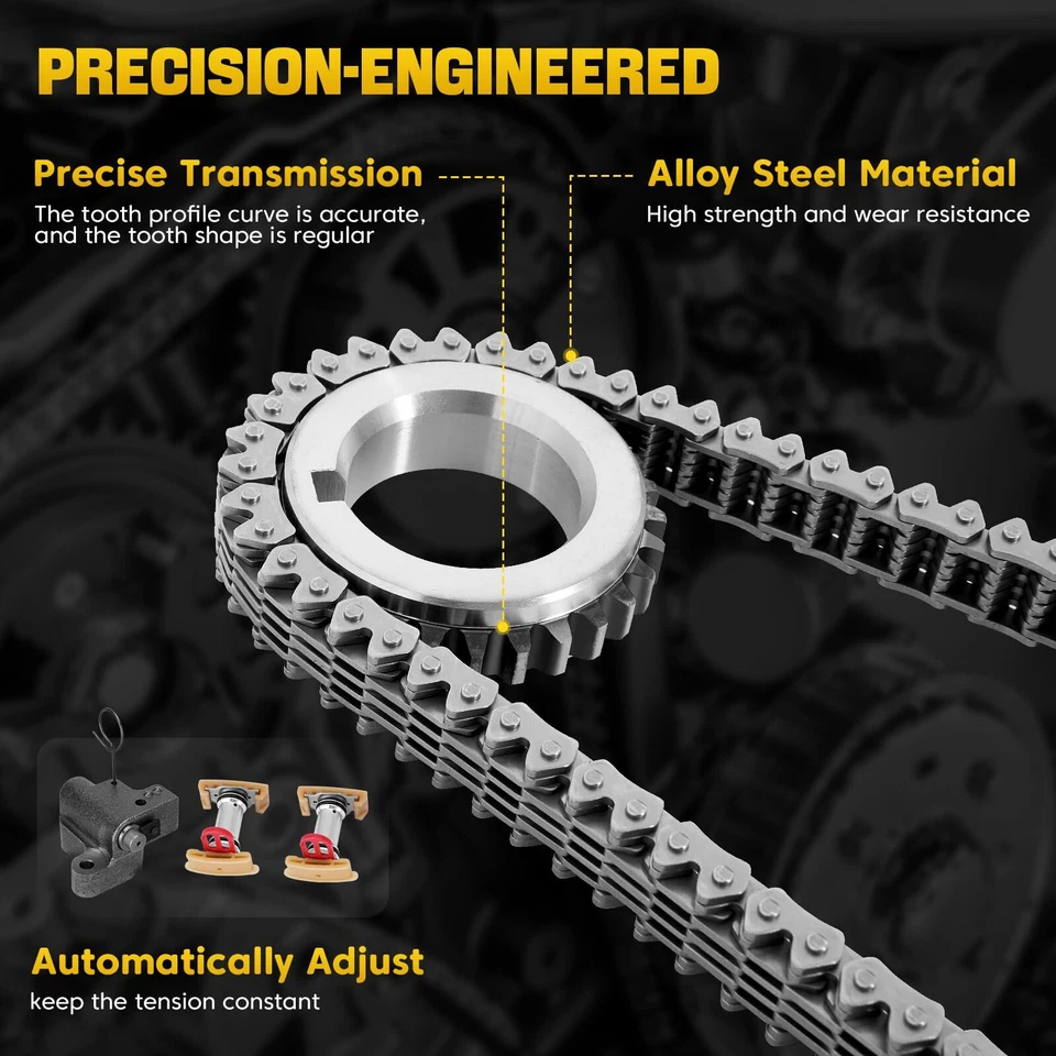 Kit de cadena de distribución bomba de agua para Lincoln MKX MKS Ford Taurus Edge Flex 3,5 L 3,7 L Foto 4 de 4