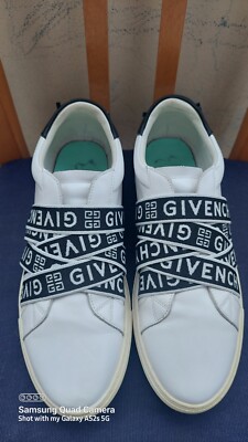 GIVENCHY PARIS Urban Street Low Webbing EU 43 White Blue Black Mens  Sneakers UK
