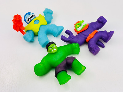 3pc Lot Moose Heroes of Goo Jit Zu Squishy Action Figure The Hulk Standard Size