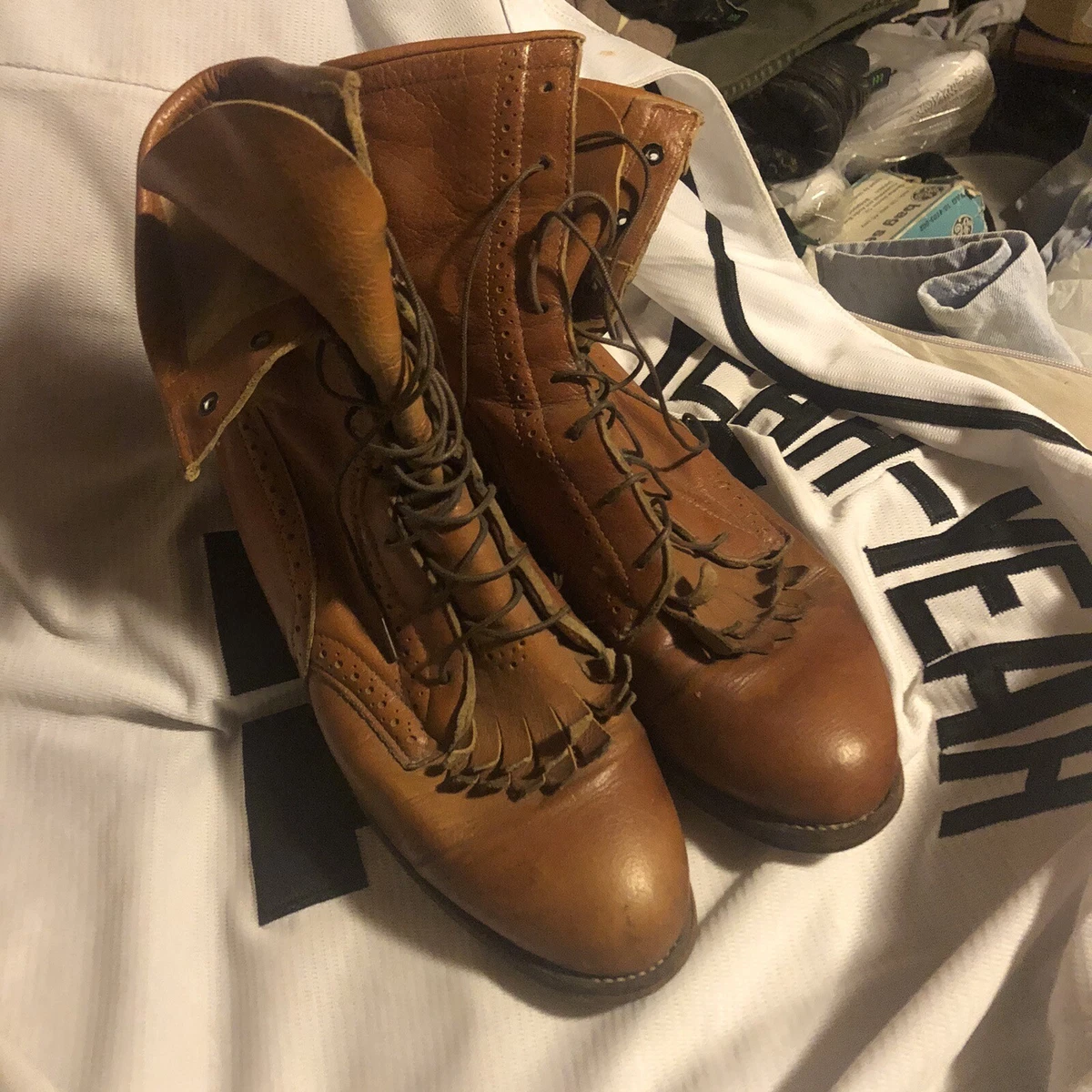 Justin lace up ropers top