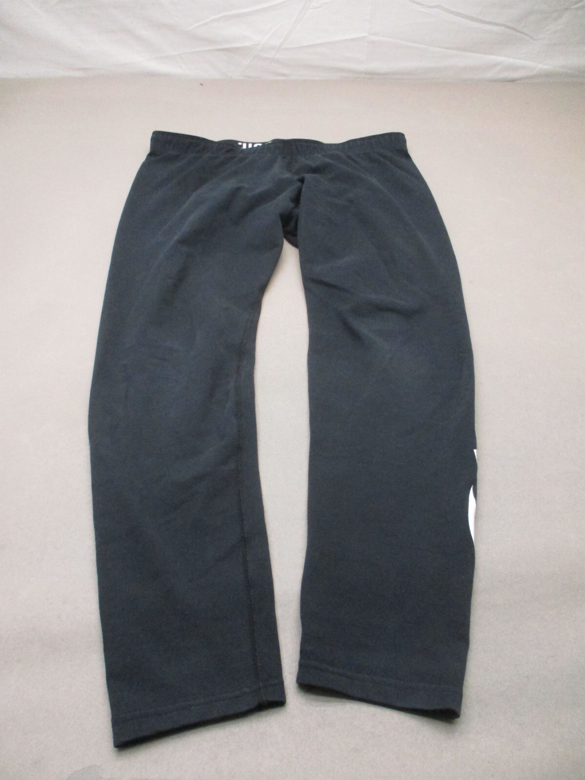 NIKE Size XL Womens Black Organic Cotton Blend Stretch Athletic Leggings 518
