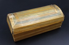 Container With Straw Inlaid 19. Century