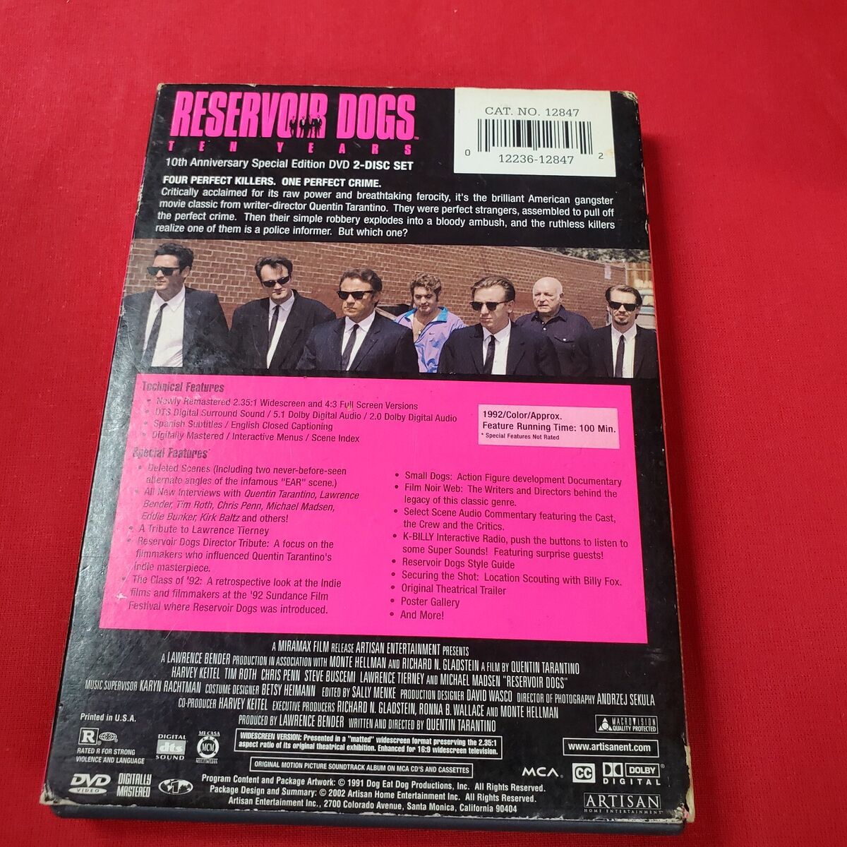 Reservoir Dogs - (Mr. Pink) 10th Anniversary Special Limited Reservoir Dogs - (Mr. Pink) 10th Anniversary Special Limited