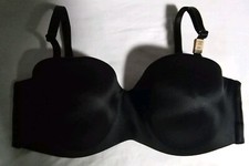 Victoria Secret's Pink Bra 36 D NWT Lightly Lined Strapless Black