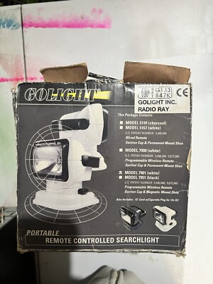  NEW GoLight Shot Light Wireless Remote Permanent Mount Model # 7901 White