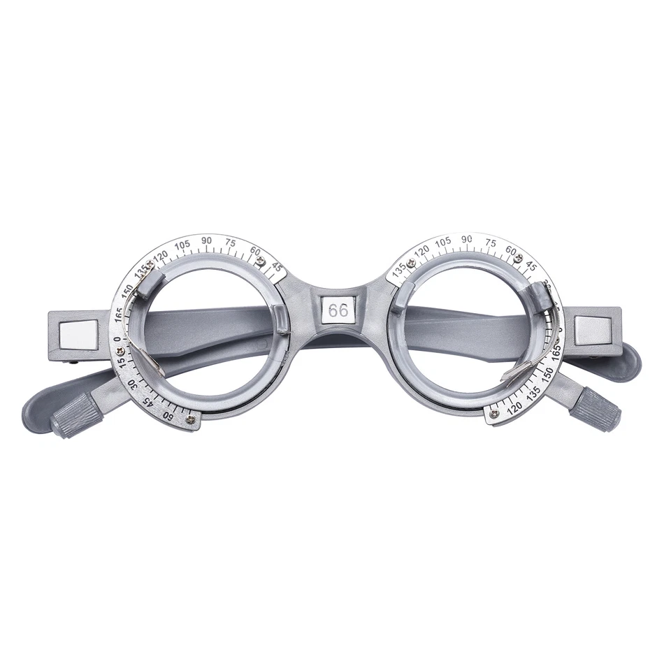 Kit de lentes de prueba óptica de optometría conjunto de marco de prueba de metal de prueba con estuche caja 104 un. Foto 3 de 4