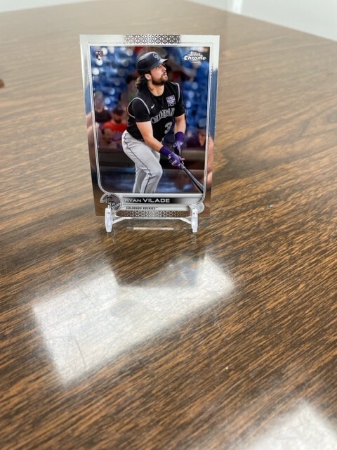 2022 Topps Chrome Base Rookie Card RYAN VILADE #85 RC Rockies