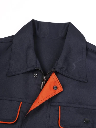 Women Men Long Sleeve Work Coat Pocket Shirts Workshop Mechanic Uniform Workwear - Bild 79 von 104