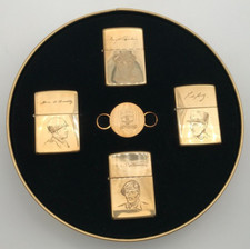 Zippo Lighter Set D-day 50th Anniversary 1944-1994 Allied Heroes 