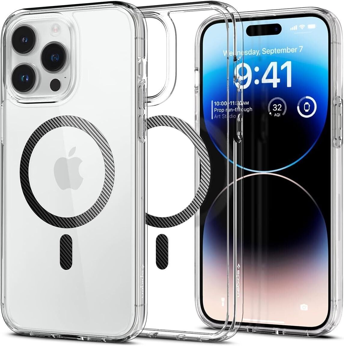 Spigen Ultra Hybrid MagFit Hülle Für IPhone 14 Pro – Transparent, MagSafe-kompatibel, Mit Air Cushion Schutz