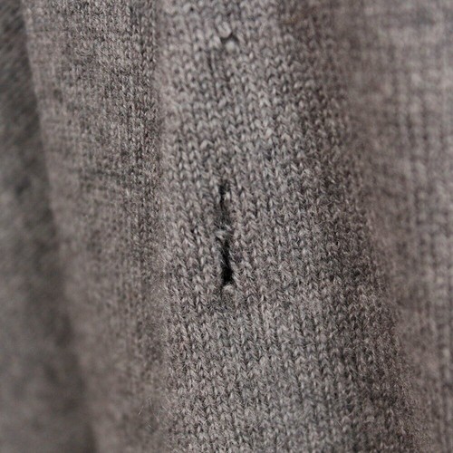 Cardigan con bottone Brunello Cucinelli 100% cashmere grigio taglia L - Foto 8 di 11
