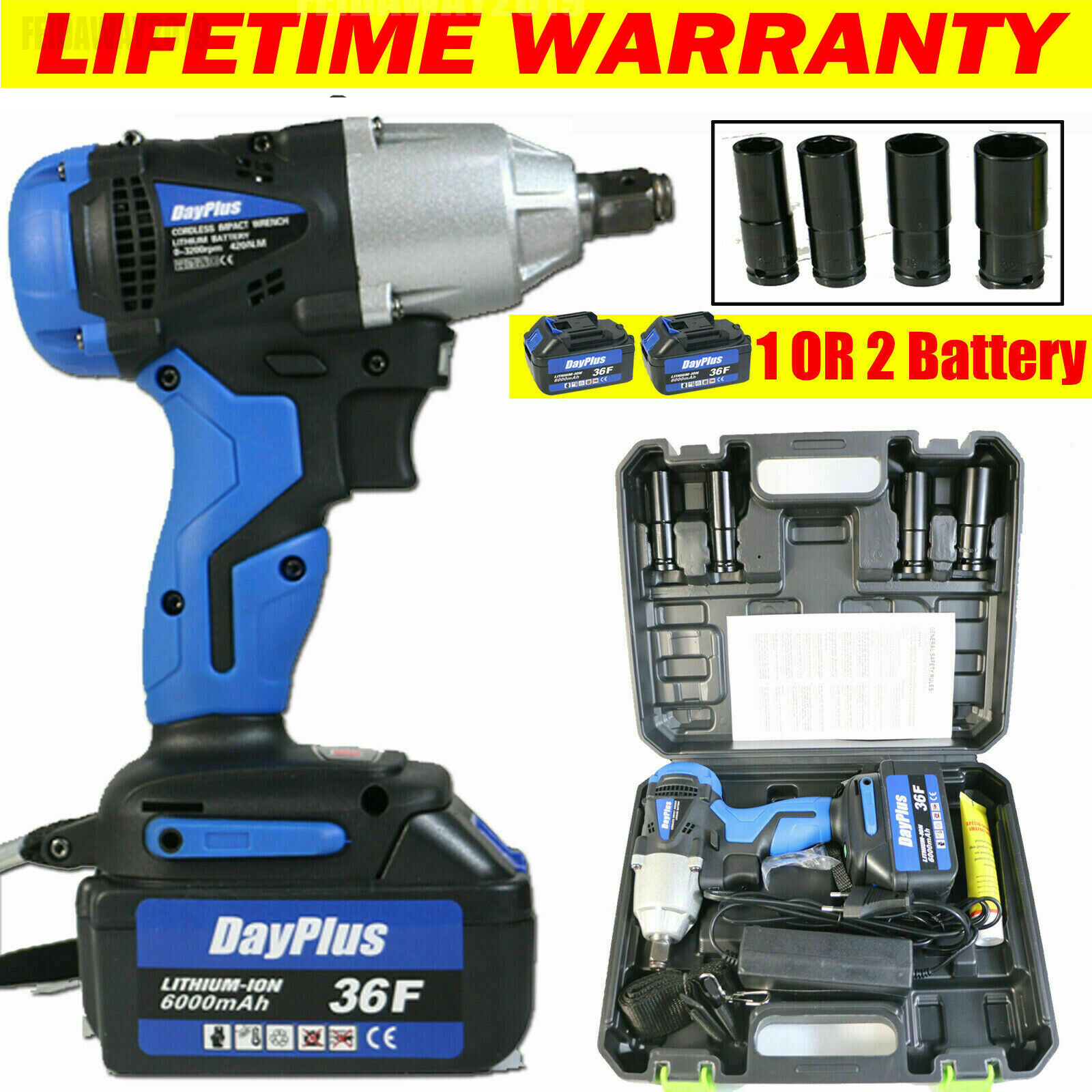 Ratchet Nut Gun Cordless Wheel Removal 