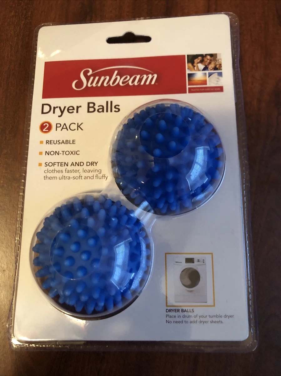 Sunbeam Blue Plastic Dryer Balls Set of 2 Blue eBay