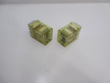 LOT OF 2 IDEC RY4S AC120V MINIATURE RELAY RY SERIES 5 AMP