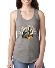 Desert Adventure Cactus  Nature Ladies Racerback Tank Top