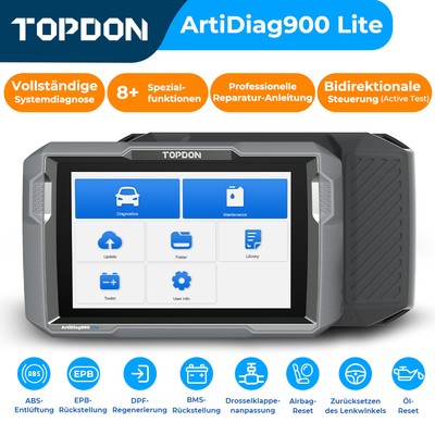 TOPDON AD900 Lite Profi Auto OBD2 Diagnosegerät Scanner Alle Systeme Auto VIN