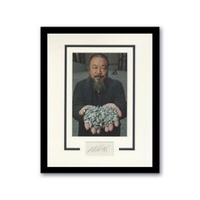 Ai Weiwei "Sunflower Seeds" AUTOGRAPH Signed Custom Framed 11x14 Display H ACOA