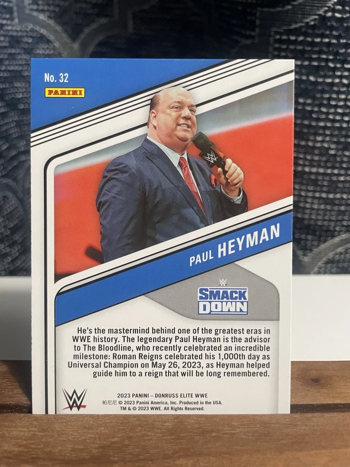 2023 Panini Donruss Elite WWE - Red #32 Paul Heyman - Image 2 of 2