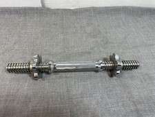 15" Dumbbell Handles Adjustable Barbell Bar with Star Collars 1" Standard Plate