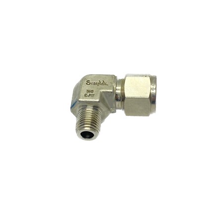 New Swagelok SS-810-2-4 Elbow Male Connector, 1/2in. Tube OD x 1/4n. Male NPT